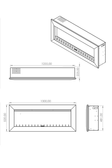 DeFire 130 S Elektrikli Plazma Şömine