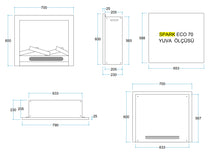 Flameline SPARK ECO 70 Elektrikli Şömine